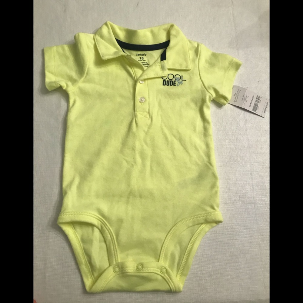 Carter’s 18 month collared onesie - NWT